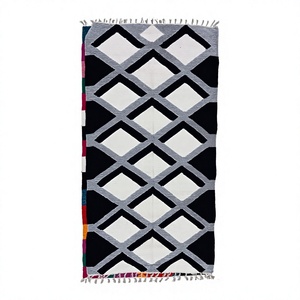 Cheap Price Handmade Geometric Jute Rug Rectangle Bohemian Style Woven Non-Slip Rubber Backing Home Decor Made In Bangladesh - Product Image 5