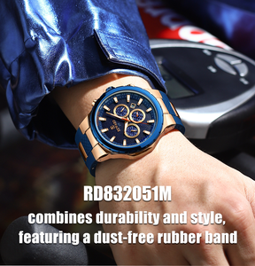 REWARD RD832051M 2026 Reloj de Cuarzo Deportivo Casual con Logotipo de Marca, 3 ATM Resistente al Agua, Tres Esferas, Reloj de Moda, Relojes de Pulsera Grandes para Hombre - Product Image 5