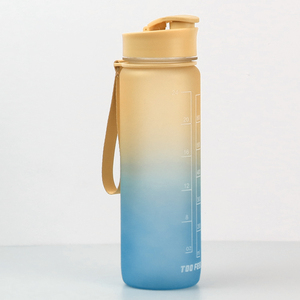 Borraccia Sportiva Motivazionale Senza BPA da 1000ml con Indicatore Orario <span class=keywords><strong>per</strong></span> Palestra, Bottiglia d'Acqua in Tritan da 32oz con Colore Sfumato - Product Image 4