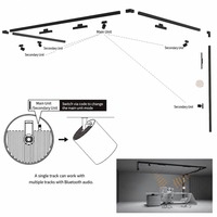Spot LED COB magnétique dimmable 85-265V, éclairage encastré pour système audio intelligent de maison connectée
