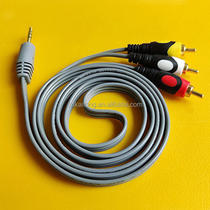 Câble audio HIFI pour casque Choseal Medusa Nbs Professional 3RCA <span class=keywords><strong>vers</strong></span> prise <span class=keywords><strong>jack</strong></span> 3,5 mm OFC pour voiture, câble auxiliaire avec <span class=keywords><strong>mini</strong></span> connecteur TRS de remplacement - Product Image 4