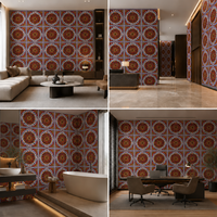 Panel Dinding SPC Cetak 3D Tahan Air, Panel Dinding Dekoratif untuk Dinding TV, Ruang Perhotelan, dan Interior Rumah