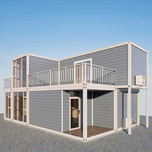 Maison préfabriquée moderne TOPPRE, maison conteneur résistante aux ouragans, <span class=keywords><strong>6</strong></span> chambres, maison conteneur à 2 étages, conception détachable - Product Image 3