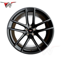 Nuevas Llantas de Aleación Forjadas Negras de 20 Pulgadas 5x112 para Cayenne, Diseño de Cinco Radios Dobles