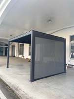 Pergola aluminium extérieur manuel persienne de toit persienne automatique étanche à la pluie Pergola aluminium extérieur