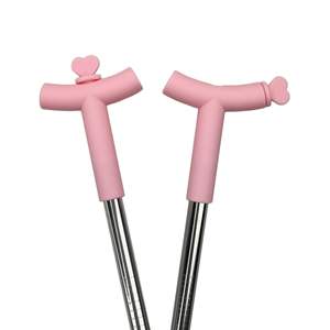 Anti Wrinkle <b>Straw</b> Pink Silicone Cover tips and heart Toppers for <b>Stanley</b> 40 oz & 30 oz Tumblers <b>Straws</b> Reusable Wrinkle Free - Product Image 1
