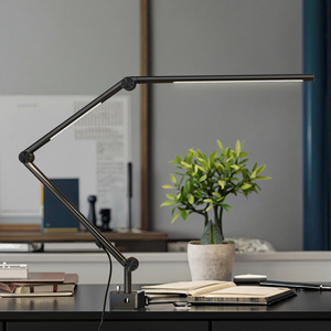 Đèn bàn <span class=keywords><strong>LED</strong></span> điều chỉnh hiện đại có thể thu vào điều khiển cảm ứng không nhấp nháy Hợp kim nhôm cao CRI 95 màu Temp 3000-5500K có thể điều chỉnh độ sáng - Product Image 1