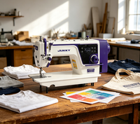 Machine à coudre point noué JUKKY 9807 avec structure d'alimentation électronique de précision pour ateliers de confection professionnels
