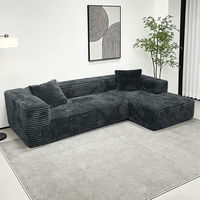 Canapé modulaire moderne en tissu luxueux pour salon et chambre de villa