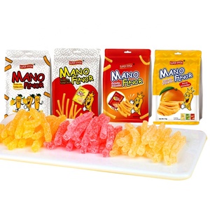 Deliziosi Caramelle Gommose a Forma di Patatine Fritte con Gusto Fruttato, Ripiene di Marmellata e Gelatina - Product Image 1