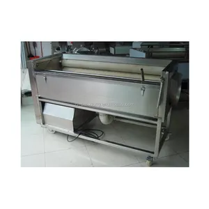 Sanshon Cleaning Machine-HXJ-10G Fruits And Vegetables Potato, Cassava, Ginger, Brush Washing and Peeling Machine