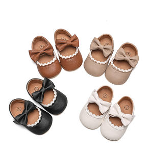 Baby neonata Soft Infant Ballerina Walker suola rigida bambini ragazze Cute Bow Toddler Ballet Flat Shoes <span class=keywords><strong>scarpe</strong></span> da principessa per bambini - Product Image 1