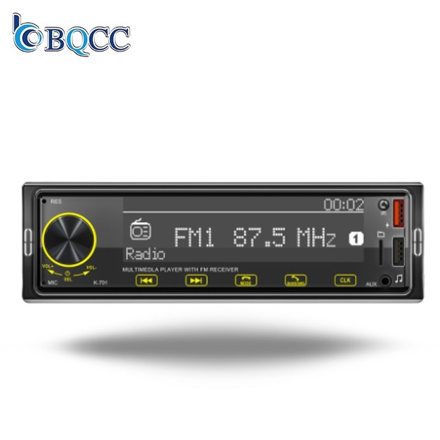 BQCC 1DIN 2.5D Touch Screen Car MP3 Player Autoradio for 5.1 12V In-Dash DAB FM Receiver SD USB MP4 Players Voice