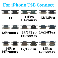 Connecteur compatible avec iPhone 16promax 11 11pro 12 12pro 12promax, interface de charge de la prise arrière, port de charge USB 13 15pro