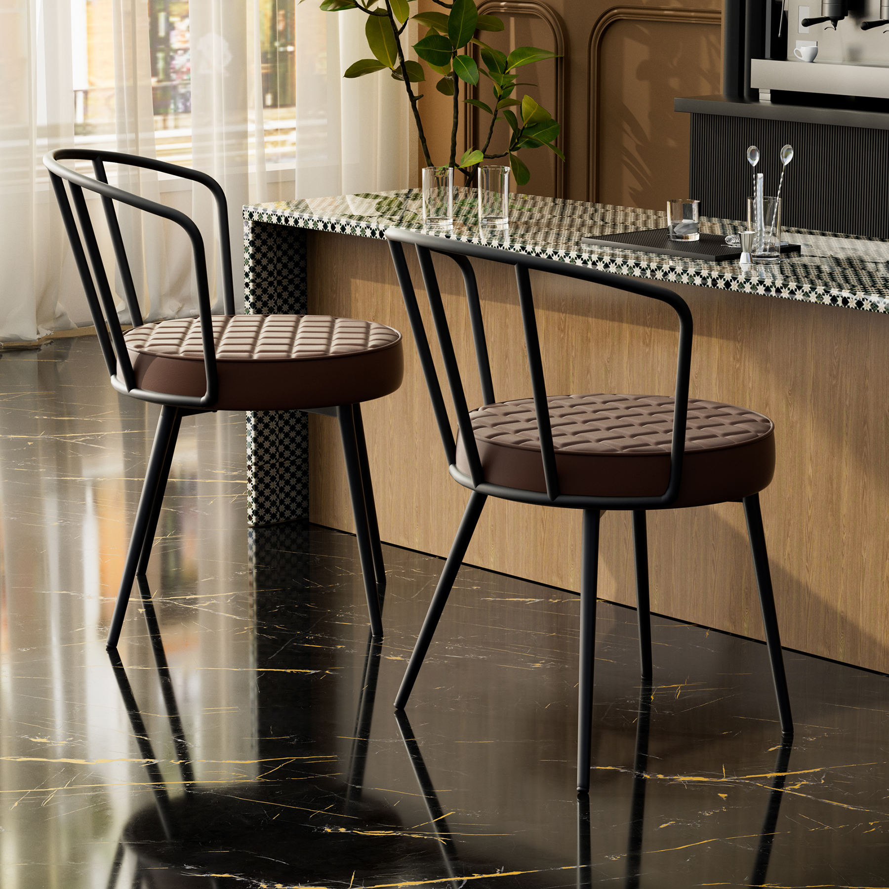 สีน้ำตาล