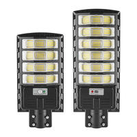 600W 800W 1000W extérieur IP65 étanche tout en un réverbère solaire capteur de mouvement avec télécommande pour rue jardin ferme