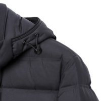 Veste d'hiver chaude pour homme, décontractée, réversible, en duvet, zippée, tricotée, coupe-vent, couleur unie, à capuche, à porter des deux côtés