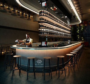 Kfc cà phê cửa hàng thương mại Cafe Đá nhân tạo âm nhạc quầy <span class=keywords><strong>bar</strong></span> - Product Image 5