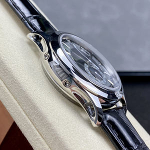 Montre Hommage Classique Noire Premium 2025 avec Complications, Calendrier Perpétuel, Phase de Lune, Verre Saphir, Idéale pour Réunions d'Affaires - Product Image 3