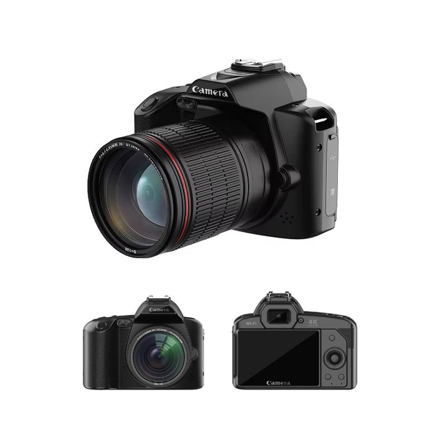 High Quality Professional Vlog Wifi CCD Camera 64MP 16x Zoom Dual Video 4K 3.0'' Touch Screen SD Stainless Steel Photography