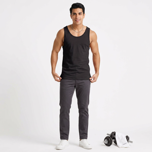 Camiseta sin Mangas para Hombre de Alta Calidad 2026, Color Sólido, Tejido de Alta Calidad y Ajuste Cómodo, Diseños con Servicio OEM y ODM - Product Image 1