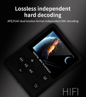 Lecteur MP3 portable mini d'usine en alliage d'aluminium avec clip, écran LCD 1,1 pouce, lecteur de carte TF, enregistreur vocal pour la course à pied