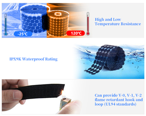 Points auto-adhésifs à crochets et boucles <span class=keywords><strong>pour</strong></span> la fixation de cadres photo muraux, organisation de la maison et du bureau - Product Image 5