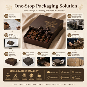 Scatola Regalo Personalizzata di Lusso per Barrette di <span class=keywords><strong>Cioccolato</strong></span> <span class=keywords><strong>e</strong></span> Fragole con Finestra, Vuota, Design Personalizzabile Gratuito per Matrimoni <span class=keywords><strong>e</strong></span> Ramadan - Product Image 2