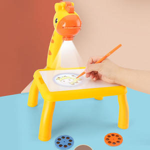 Tableau de <span class=keywords><strong>dessin</strong></span> projecteur LED en plastique, design girafe de <span class=keywords><strong>dessin</strong></span> animé, jouet éducatif pour les enfants de 2 à 4 ans, ABS écologique - Product Image 6