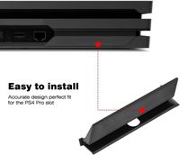 Cache de protection pour disque dur HDD de console PS4 Pro, en plastique noir avec rabat