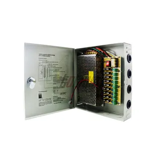 SMPS — caméra CCTV LED d'extérieur, DC 12V 24V, commutateur, SMPS 4ch 9ch 18ch, Distribution d'alimentation centrale