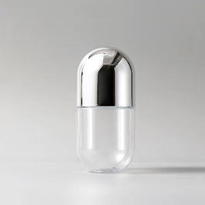 Hoge Kwaliteit 100Ml Plastic Witte Heldere Pil Fles Met Gouden Schroefdop Aangepaste Pet <span class=keywords><strong>Capsule</strong></span> Cilinder Vorm Voor Geneeskunde - Product Image 3