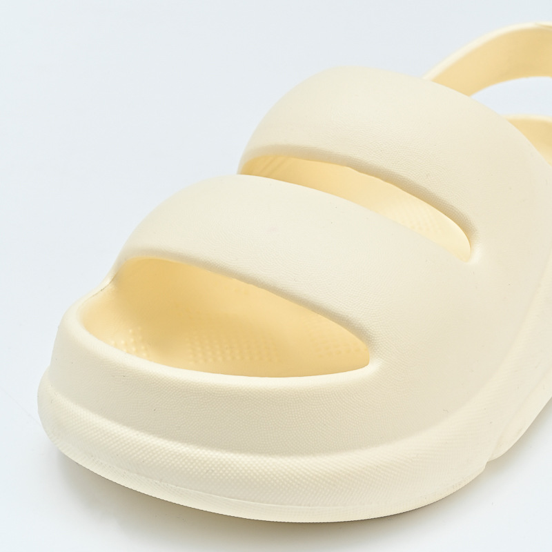 2023 Women and Men Summer Sandals Couples Macaron Color Double Strap EVA Lightweight Sandals
