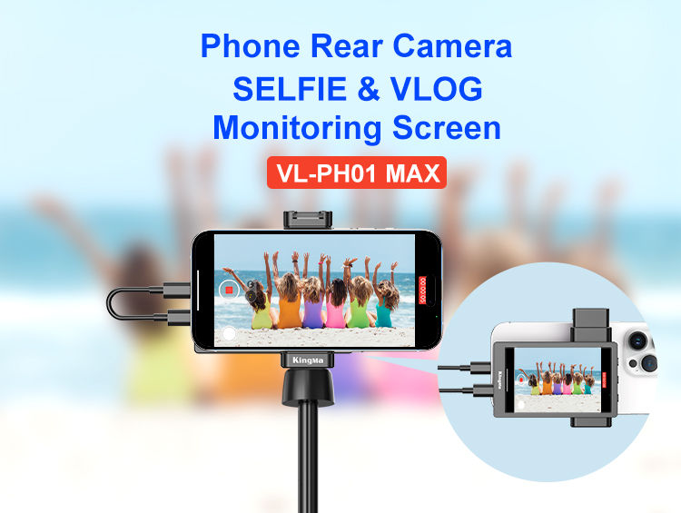 Kingma VL-PH01 Max Phone Vlog Selfie Monitor Screen Kit