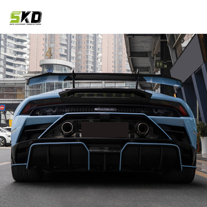 Base de coffre arrière pour Lamborghini Huracan <span class=keywords><strong>EVO</strong></span>/Spyder 2019, Spoiler en fibre de carbone, Amélioration style <span class=keywords><strong>EVO</strong></span> RWD, Base de coffre arrière - Product Image 6