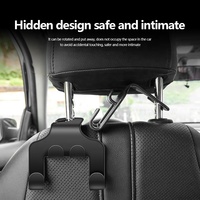Organisateur d'Accessoires de Voiture Multifonctionnel avec Logo Personnalisé, Kits d'Intérieur Incluant Crochet d'Appui-Tête, Support Téléphone et Cintre de Dossier de Siège
