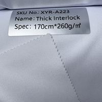 Tissu Interlock Épais 100% Polyester Personnalisé en Gros pour Doublure Intérieure de Vestes et Hauts de Sport Lourds – Fournisseur