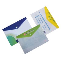 Enveloppes en plastique transparent avec poche, pochettes en PP pour documents, pour l'organisation des fournitures scolaires et de bureau