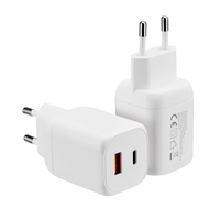 Cargador de Pared USB-C PD3.0 de 100W GaN de Tamaño Mini con Enchufe Europeo y Protección OTP/OVP para Laptop, Celular y Reloj Inteligente
