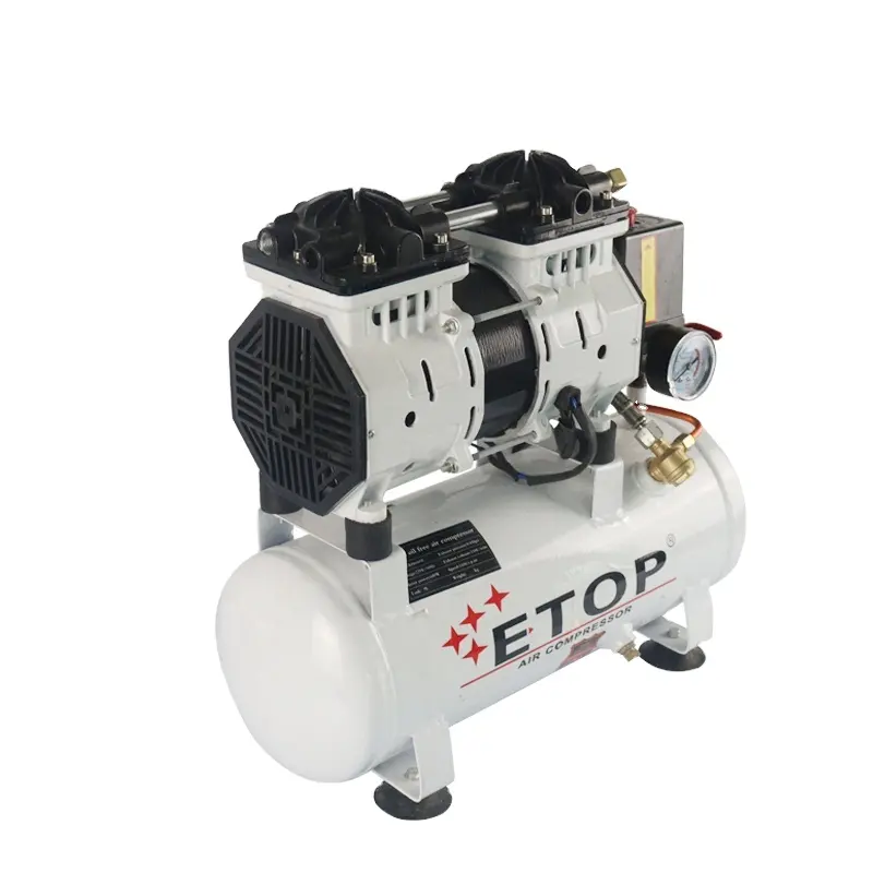 ETOP फैक्टरी थोक प्रत्यक्ष बिक्री 100% चुप तेल मुक्त हवा कंप्रेसर 110V/220V 9L 24L 30L 50L कम कीमत