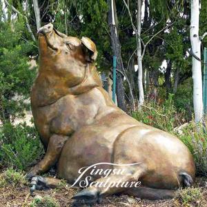 Estatua <span class=keywords><strong>de</strong></span> cerdo <span class=keywords><strong>de</strong></span> latón con escultura <span class=keywords><strong>de</strong></span> jabalí salvaje <span class=keywords><strong>de</strong></span> Diseño Popular - Product Image 5
