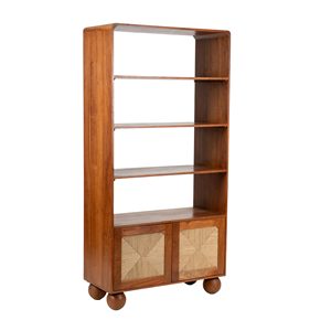 Étagère à livres en bois design moderne pour bureau, bibliothèque, meuble de rangement élégant en bois massif pour la maison, le bureau ou la salle d'étude - Product Image 5
