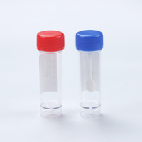 Recipiente para muestras de orina de hospital, desechable, de plástico, consumibles médicos, recipiente para orina de 30 ml, recipiente de plástico para muestras de orina