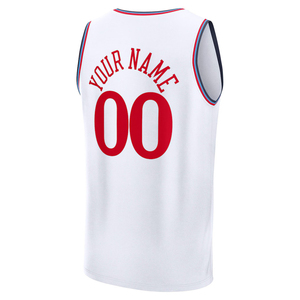 Maillots de basket-ball personnalisés LA pour hommes, chemises brodées, uniformes pour jeunes, vêtements de sport avec logos, impression à chaud - Product Image 3