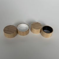 Tapón de rosca de madera de bambú para botellas de plástico 18mm 20mm 22mm 24mm 28mm 32mm-89mmTapas de cierre de botella de tornillo de plástico Variedad de tamaños