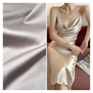 Nhà máy sản xuất trực tiếp linh hoạt căng satin vải cho Dresses Tops và Quần phù hợp - Product Image 1