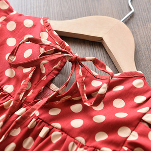 Vestido de Algodón sin Mangas con Estampado de Puntos para Bebés y Niñas Pequeñas, Compras en Línea, Proveedor de China - Product Image 3