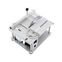 Mini scie à table électrique industrielle, modèle DIY avec moteur sans balais et tension réglable pour le travail du bois