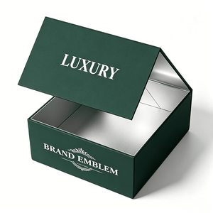 Cajas Rígidas Magnéticas con Tapa Abatible, Forro de Papel Plateado, Impresión Offset y Grabado, Caja de Embalaje de Lujo para Cosméticos, Carteras, Perfumes - Product Image 3