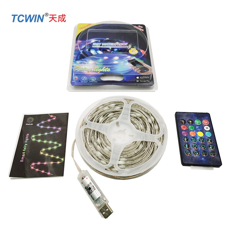 2025 Trending Electronics TCwin LED Fairy String Lights 5M 50LEDs & 10M 100LEDS Christmas Decoration Globe Lights with BT Music